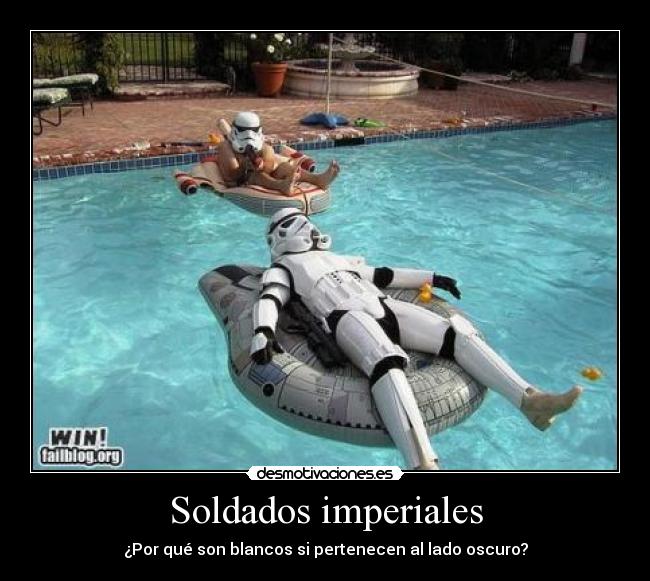 Soldados imperiales - ¿Por qué son blancos si pertenecen al lado oscuro?