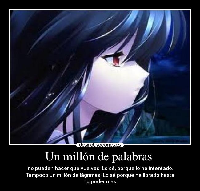 Un millón de palabras  - 