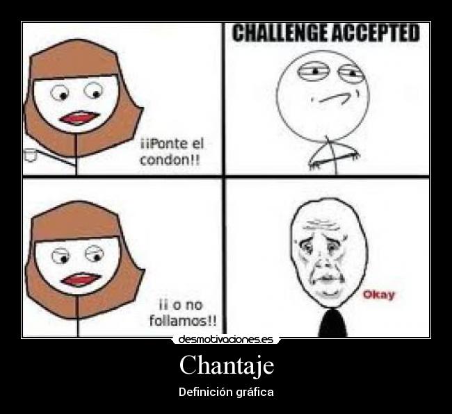 Chantaje - Definición gráfica