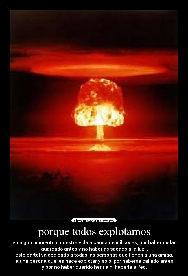 porque todos explotamos -