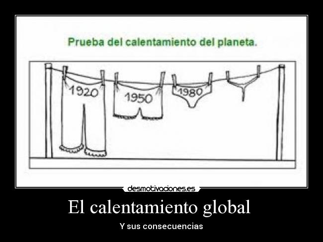 El calentamiento global - Y sus consecuencias