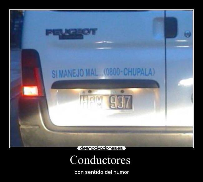 Conductores - con sentido del humor