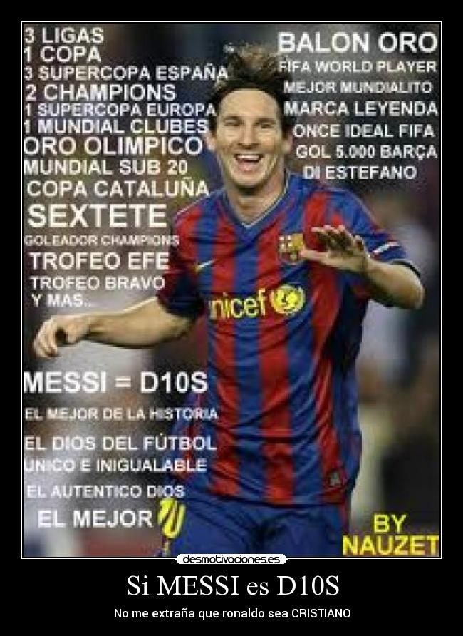 Si MESSI es D10S -