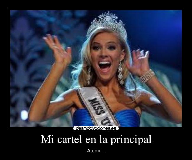 Mi cartel en la principal -