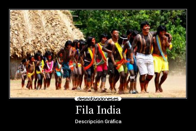 Fila India - Descripción Gráfica