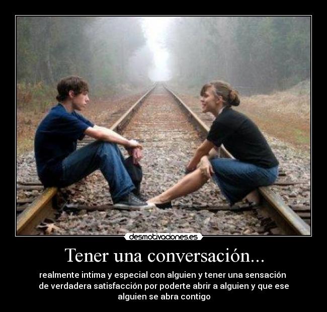 Tener una conversación... - 