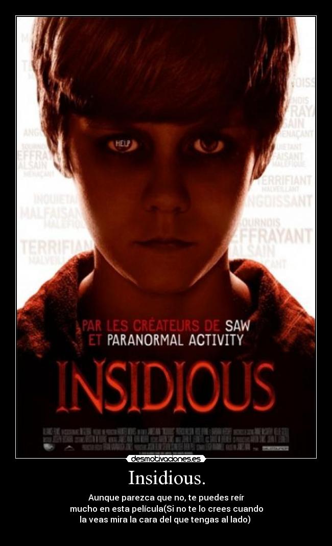 carteles insidious desmotivaciones
