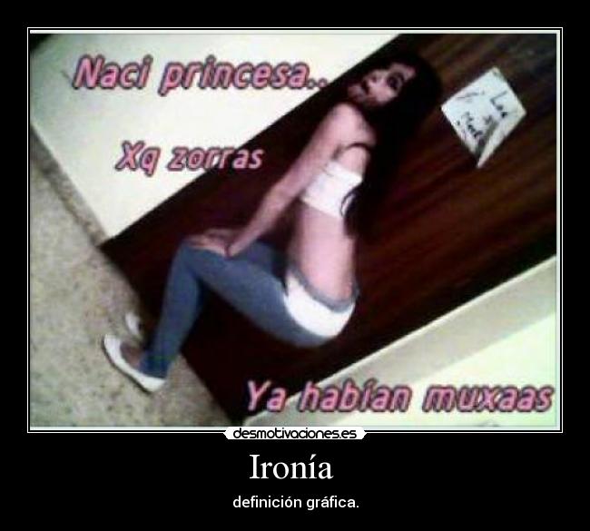 Ironía - definición gráfica.