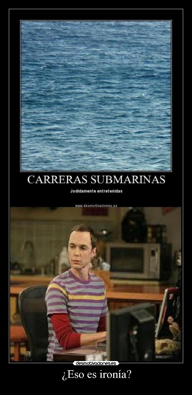 ¿Eso es ironía? -