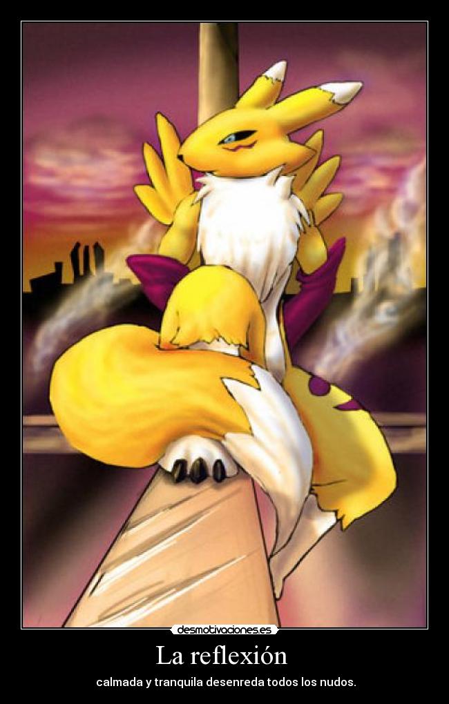 carteles motivaciones preciso beso amor ahora renamon dibujo renamon reflexion desmotivaciones