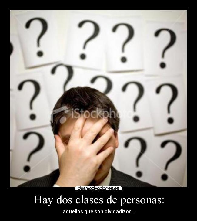 Hay dos clases de personas: - 