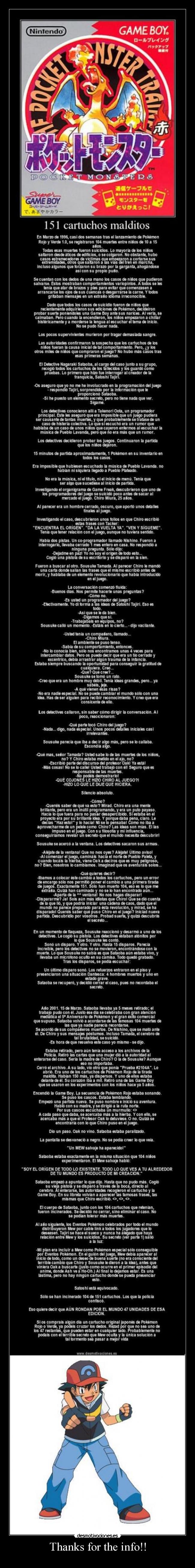 Thanks for the info!! - 