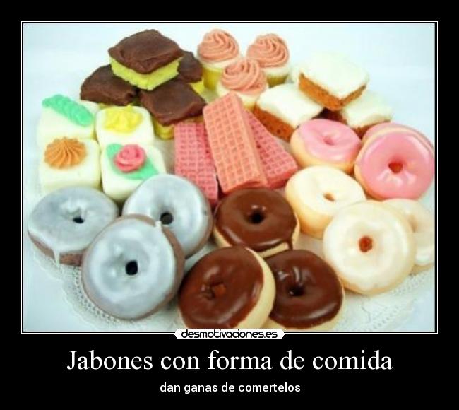 Jabones con forma de comida - 