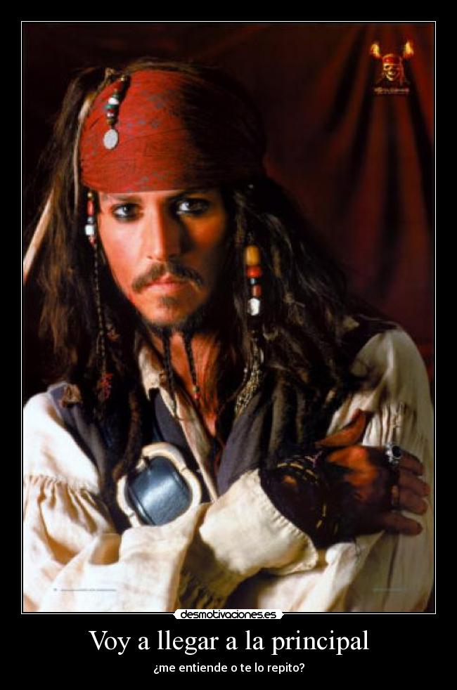 Voy a llegar a la principal -