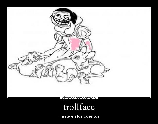 trollface - hasta en los cuentos