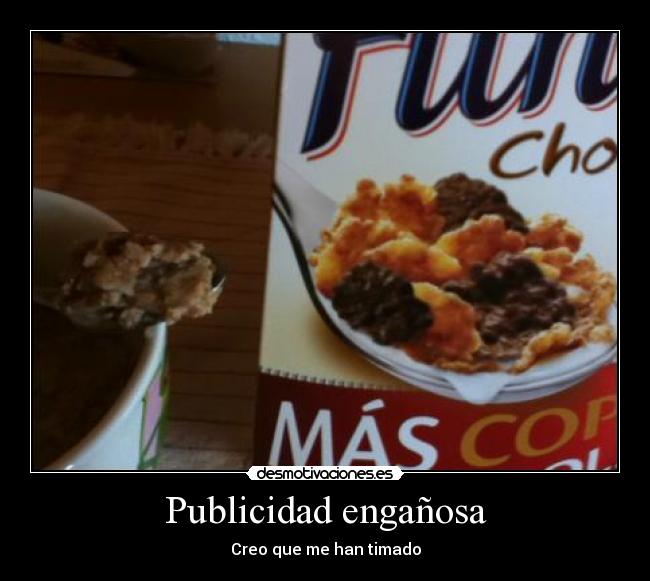 Publicidad engañosa - Creo que me han timado