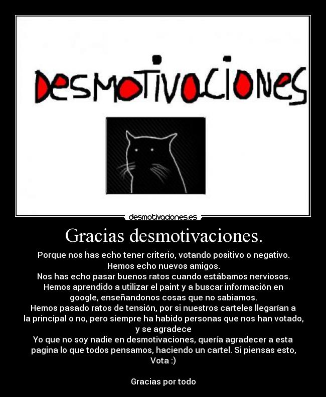 Gracias desmotivaciones. - 