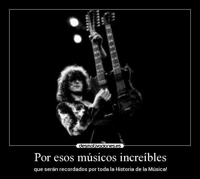 carteles rock led zeppelin jimmy page guitarra desmotivaciones