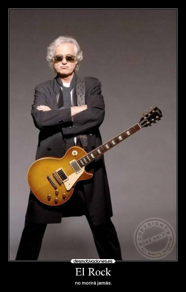 carteles rock rock jimmy page led zeppelin morir desmotivaciones