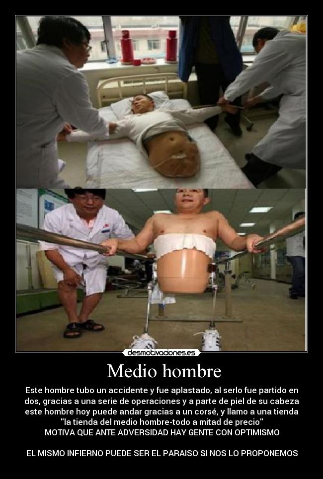 carteles medio hombre tienda precio bonito interesante gracioso desmotivaciones