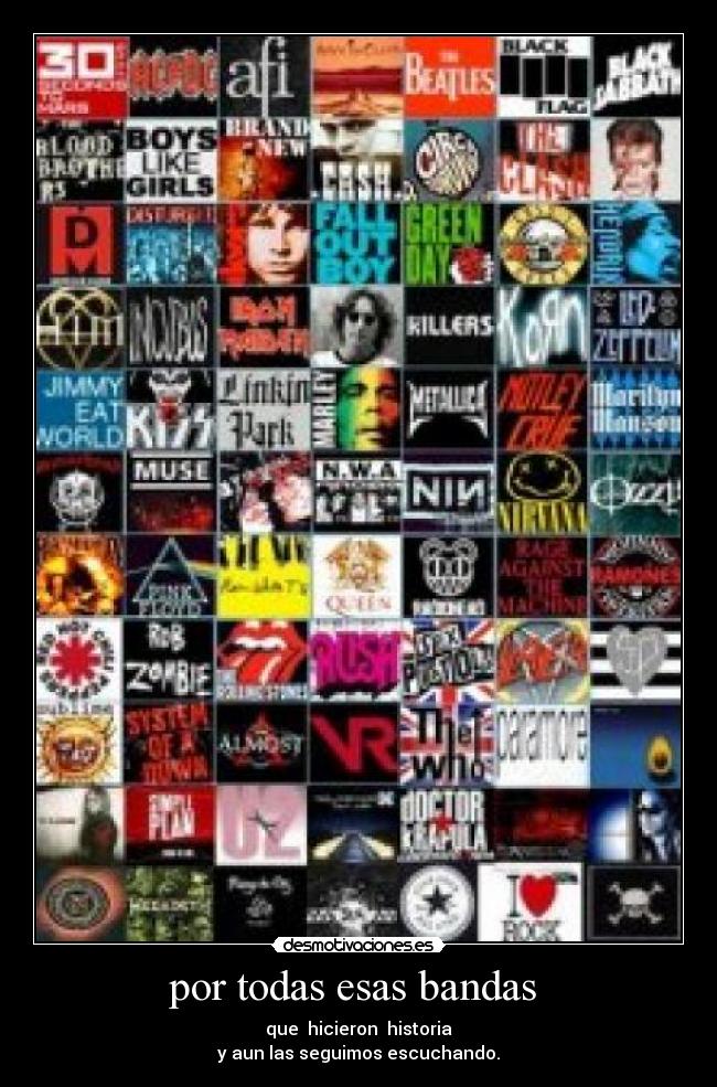 por todas esas bandas -