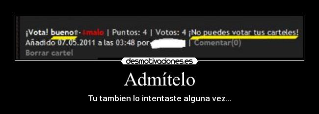 Admítelo -