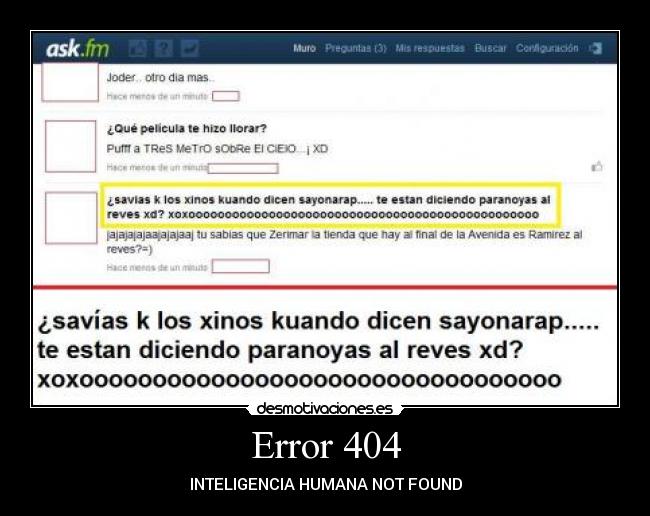 carteles inteligencia not found error 404 desmotivaciones