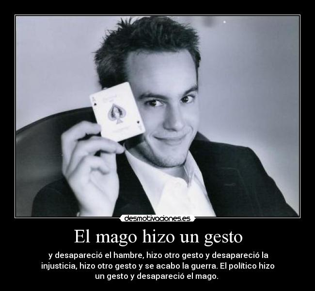 El mago hizo un gesto - 