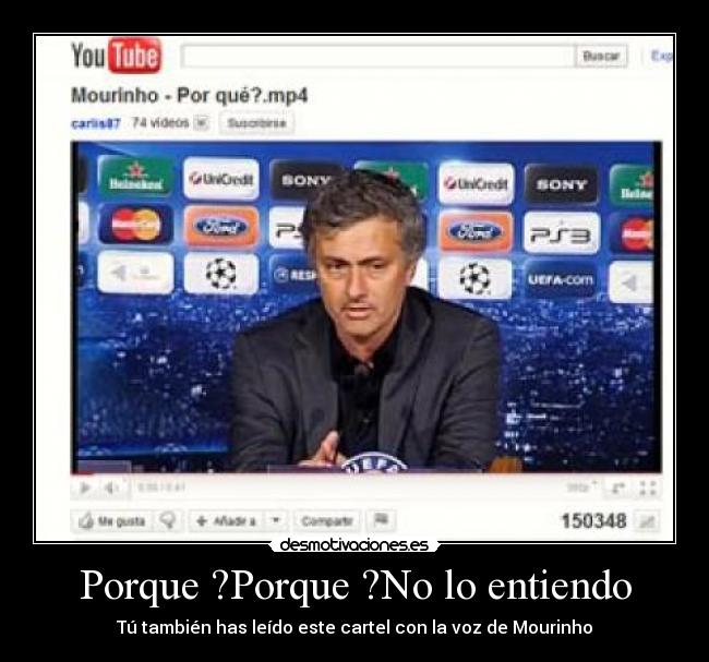 Porque ?Porque ?No lo entiendo -