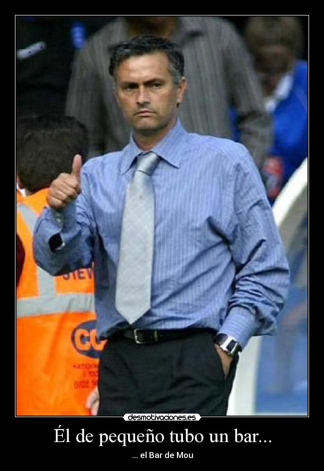Él de pequeño tubo un bar... -
