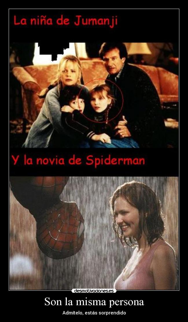 carteles spiderman jumanji persona kristen dunst desmotivaciones