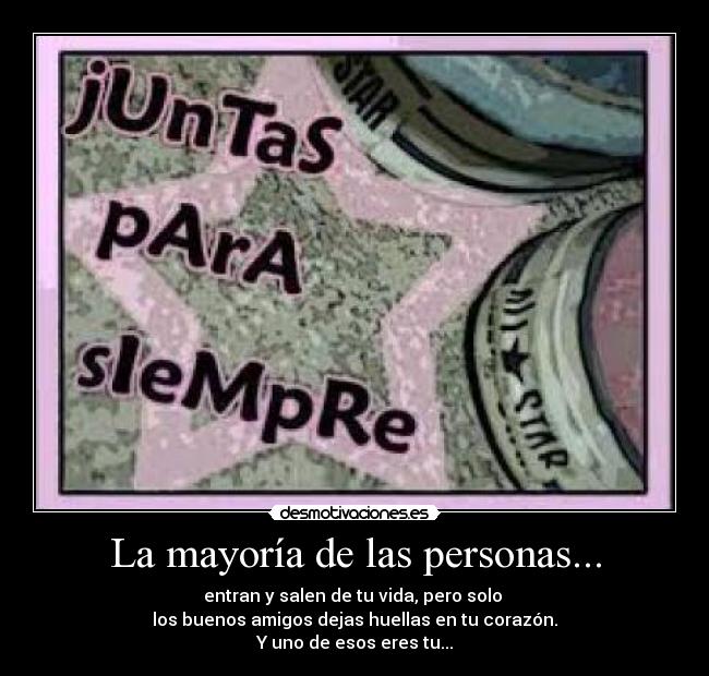 La mayoría de las personas... -