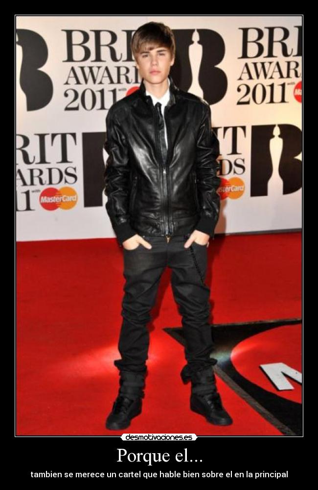 Porque el... - tambien se merece un cartel que hable bien sobre el en la principal