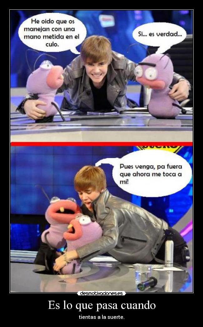 carteles justin bieber hormiguero desmotivaciones