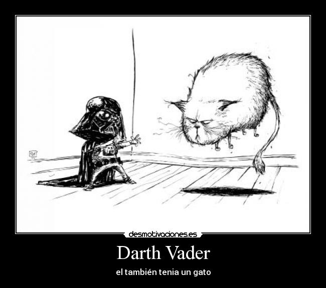 Darth Vader - el también tenia un gato