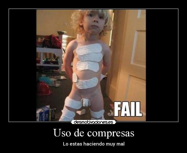 Uso de compresas - 