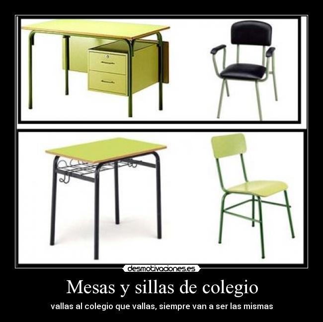 Mesas y sillas de colegio - 