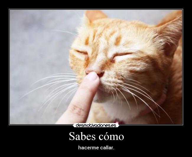 Sabes cómo -