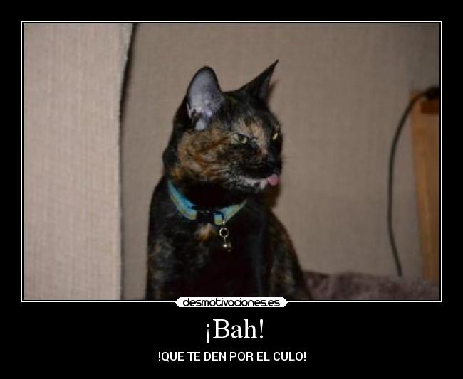 ¡Bah! - !QUE TE DEN POR EL CULO!