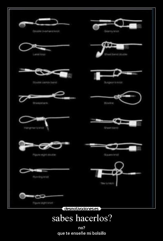 sabes hacerlos? - 