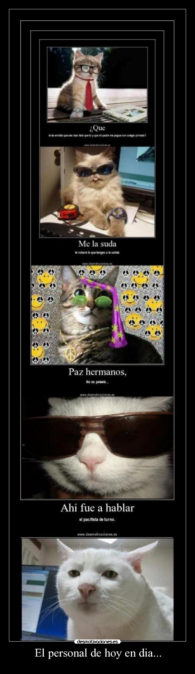 El personal de hoy en dia... - 