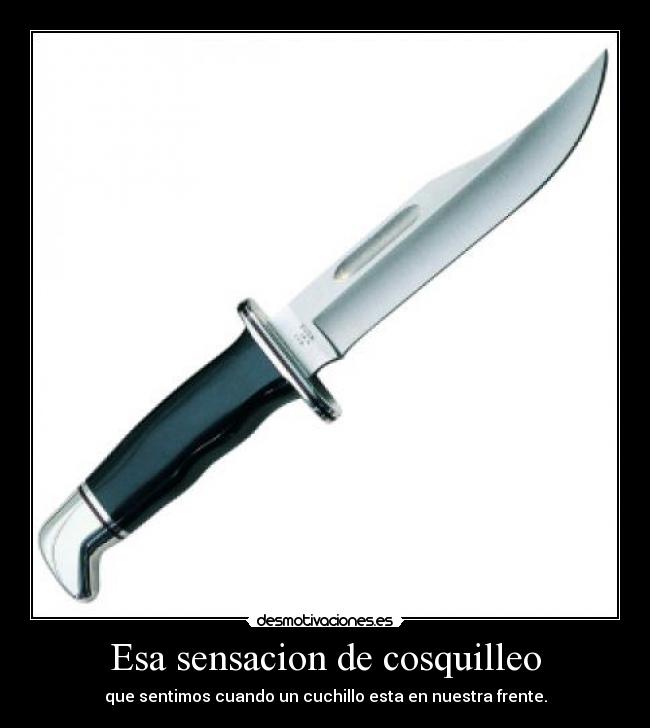 Esa sensacion de cosquilleo -