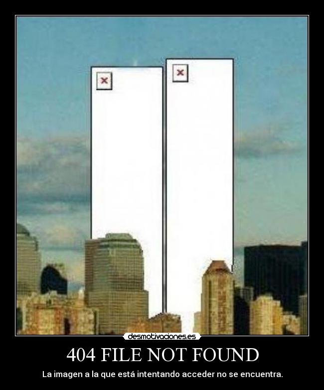 404 FILE NOT FOUND - La imagen a la que está intentando acceder no se encuentra.