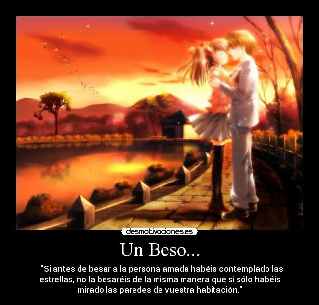 carteles beso estrellas amor desmotivaciones