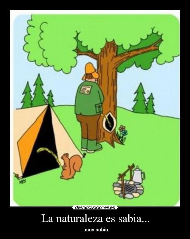La naturaleza es sabia... - ...muy sabia.