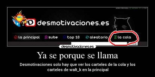 Ya se porque se llama - 