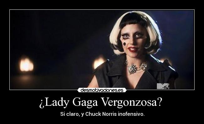 ¿Lady Gaga Vergonzosa?  - 