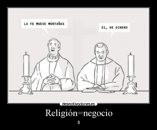 carteles religion negocio desmotivaciones