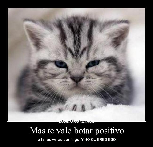 Mas te vale botar positivo - 