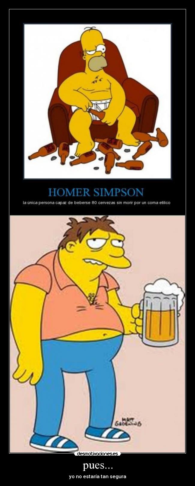 carteles barney gumble desmotivaciones